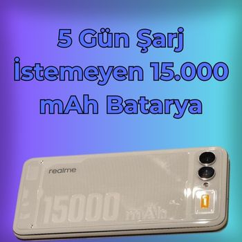 Realme, 5 Gün Şarj İstemeyen 15.000 mAh Bataryalı Yeni Telefonunu Tanıttı